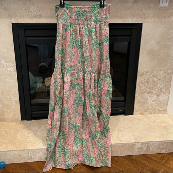 BA&SH Omy Strapless Halter Tiered Dress XS - Picture 8 of 10